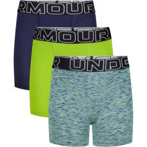 imageUnder Armour boys Performance Boxer Briefs Lightweight ampamp Smooth Stretch FitGreen Vibe