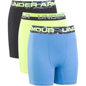 imageUnder Armour boys Performance Boxer Briefs Lightweight ampamp Smooth Stretch FitHivis Yellow