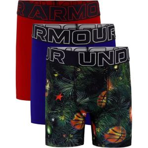 imageUnder Armour boys Performance Boxer Briefs Lightweight ampamp Smooth Stretch FitRoyal