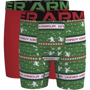 imageUnder Armour boys Performance Boxer BriefsFresh Green Print