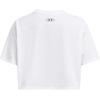 imageUnder Armour Womens Boxy Crop Logo Short Sleeve T Shirt100 White   Black