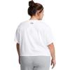 imageUnder Armour Womens Boxy Crop Logo Short Sleeve T Shirt100 White   Black