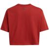 imageUnder Armour Womens Boxy Crop Logo Short Sleeve T Shirt840 Earthen Orange   Black