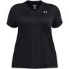 imageUnder Armour Womens Tech Short Sleeve V Neck001 Black   White