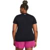 imageUnder Armour Womens Tech Short Sleeve V Neck001 Black   White