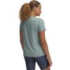 imageUnder Armour Womens Tech Short Sleeve V Neck348 Silica Green   White