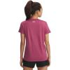 imageUnder Armour Womens Tech Short Sleeve V Neck659 Fuchsia Dusk   White