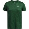 imageUnder Armour Womens Tech Twist Short Sleeve Crew TShirt301 Forest Green   White