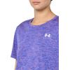 imageUnder Armour Womens Tech Twist Short Sleeve Crew TShirt400 Team Royal  Aero Pink  White