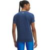 imageUnder Armour Womens Tech Twist Short Sleeve Crew TShirt402 Blue Atlantis   White