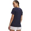 imageUnder Armour Womens Tech Twist Short Sleeve Crew TShirt410 Midnight Navy   White