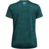 imageUnder Armour Womens Tech Twist Short Sleeve Crew TShirt449 Hydro Teal  Coastal Teal  White