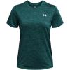 imageUnder Armour Womens Tech Twist Short Sleeve Crew TShirt449 Hydro Teal  Coastal Teal  White