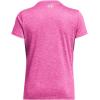 imageUnder Armour Womens Tech Twist Short Sleeve Crew TShirt652 Rebel Pink  Pink Elixir  White