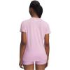 imageUnder Armour Womens Tech Twist Short Sleeve Crew TShirt669 Pink Dawn   White