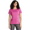 imageUnder Armour Womens Tech Twist Short Sleeve Crew TShirt672 Super Pink   White
