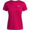 imageUnder Armour Womens Tech Twist Short Sleeve Crew TShirt681 Shaded Fuchsia   White