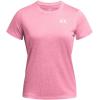 imageUnder Armour Womens Tech Twist Short Sleeve Crew TShirt697 Sunset Pink   White