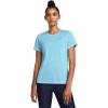imageUnder Armour Womens Tech Twist Short Sleeve Crew TShirt914 Sky Blue  White  Capri