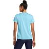 imageUnder Armour Womens Tech Twist Short Sleeve Crew TShirt914 Sky Blue  White  Capri