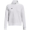 imageUnder Armour womens Rival Fleece Half Zip100 White   Black