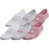 imageUnder Armour Womens Breathe Lite Liner Socks 6Pack697 Pink Elixir  Pink Elixir  White