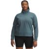 imageUnder Armour womens Rival Fleece Half Zip587 Jasper Blue Light Heather   Jasper Blue