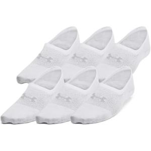 imageUnder Armour Womens Breathe Lite Liner Socks 6Pack100 White  White  Mod Gray