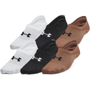 imageUnder Armour Womens Breathe Lite Liner Socks 6Pack268 Austin Brown  Austin Brown  Black
