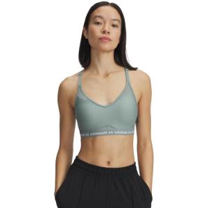 imageUnder Armour Womens Crossback Low Impact Sports Bra348 Silica Green   White