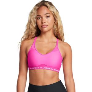imageUnder Armour Womens Crossback Low Impact Sports Bra652 Rebel Pink   White