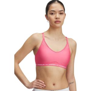 imageUnder Armour Womens Crossback Low Impact Sports Bra672 Super Pink   White