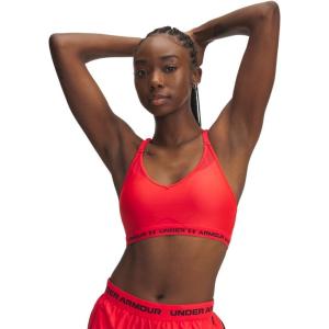 imageUnder Armour Womens Crossback Low Impact Sports Bra714 Racer Red   Black