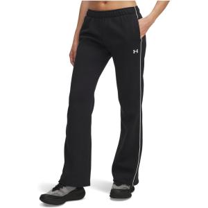 imageUnder Armour Womens Rival Fleece Piped PantsBlackWhite