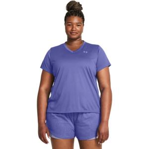 imageUnder Armour Womens Tech Short Sleeve V Neck561 Starlight   Celeste