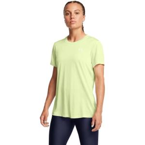 imageUnder Armour Womens Tech Twist Short Sleeve Crew TShirt383 Retro Green   White