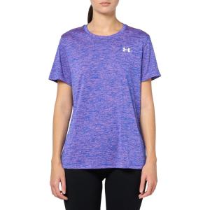 imageUnder Armour Womens Tech Twist Short Sleeve Crew TShirt400 Team Royal  Aero Pink  White
