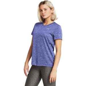 imageUnder Armour Womens Tech Twist Short Sleeve Crew TShirt561 Starlight  Celeste  Celeste