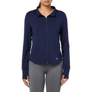 imageUnder Armour womens Movement Full Zip Jacket410 Midnight Navy   Metallic Silver
