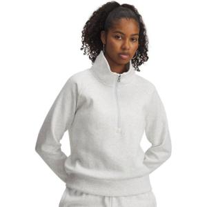 imageUnder Armour womens Rival Fleece Half Zip023 Distant Gray   White