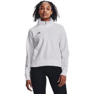 imageUnder Armour womens Rival Fleece Half Zip100 White   Black