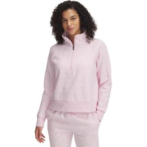 imageUnder Armour womens Rival Fleece Half Zip647 Prime Pink   White