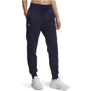 imageUnder Armour womens Rival Fleece JoggersMidnight NavyWhite