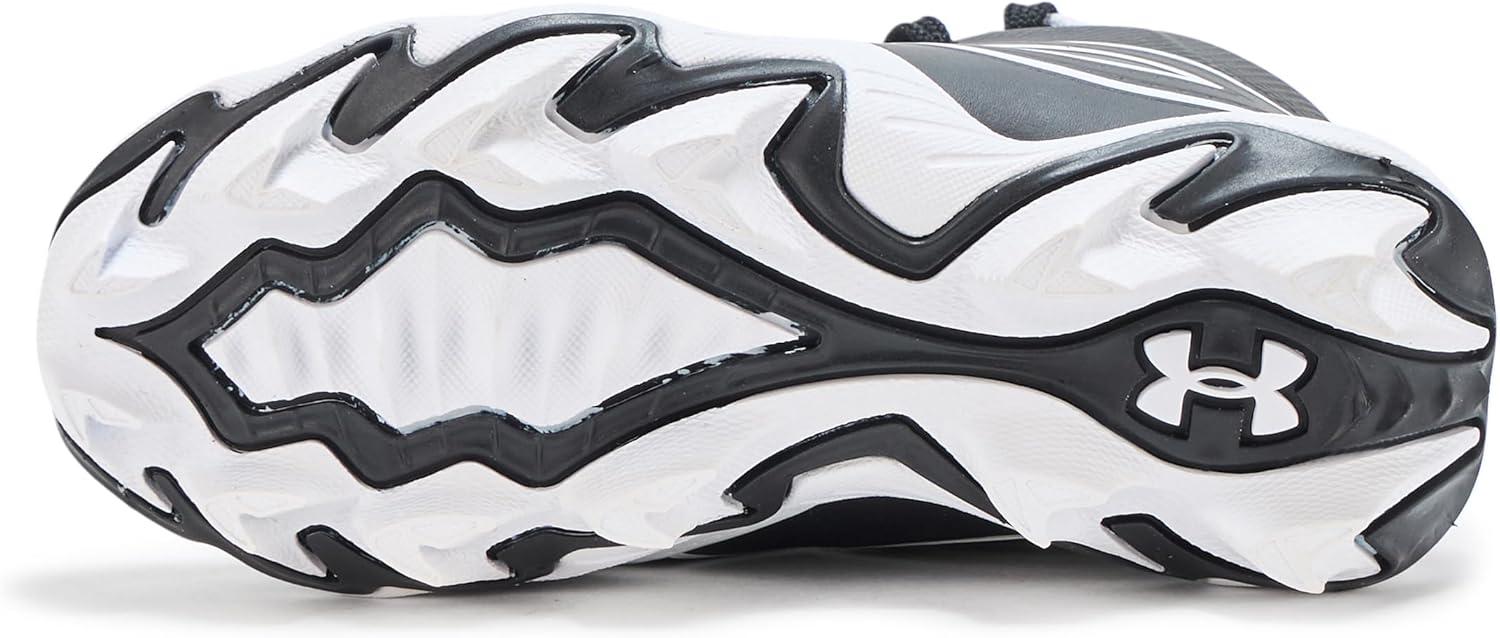 imageUnder Armour BabyBoys Leadoff Icon Mid Rm Jr Baseball Cleats001 BlackWhiteBlack