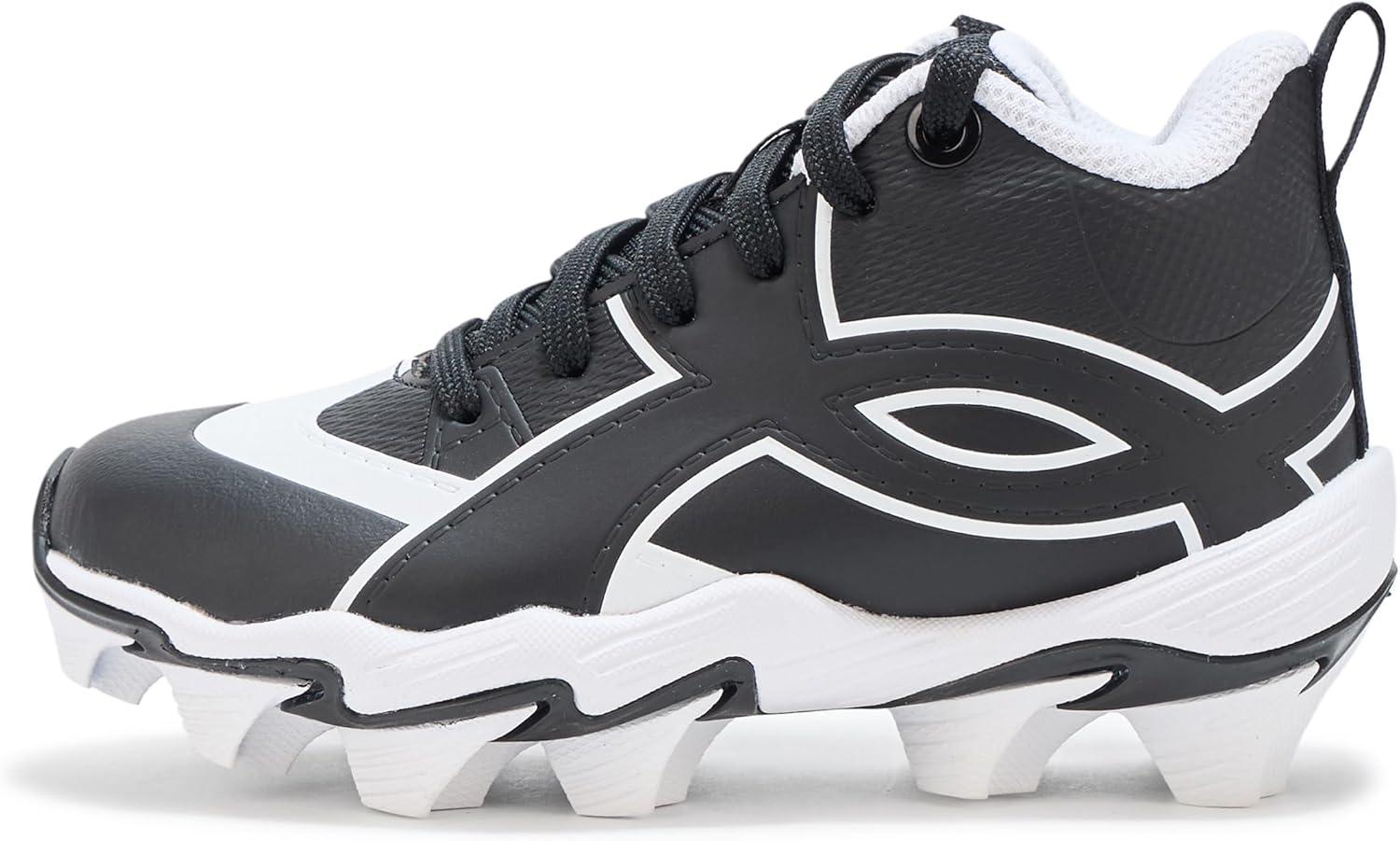 imageUnder Armour BabyBoys Leadoff Icon Mid Rm Jr Baseball Cleats001 BlackWhiteBlack