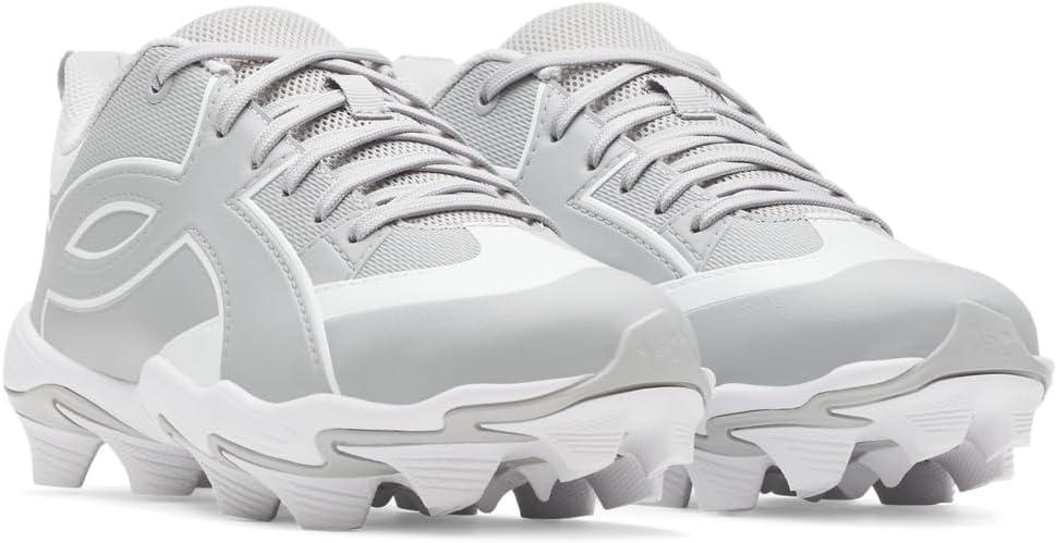 imageUnder Armour Boys Leadof Icon Low Rm Jr Baseball Cleats075 Baseball GrayBaseball GrayWhite