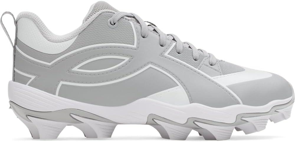 imageUnder Armour Boys Leadof Icon Low Rm Jr Baseball Cleats075 Baseball GrayBaseball GrayWhite