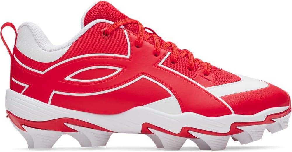imageUnder Armour Boys Leadof Icon Low Rm Jr Baseball Cleats600 RedRedWhite