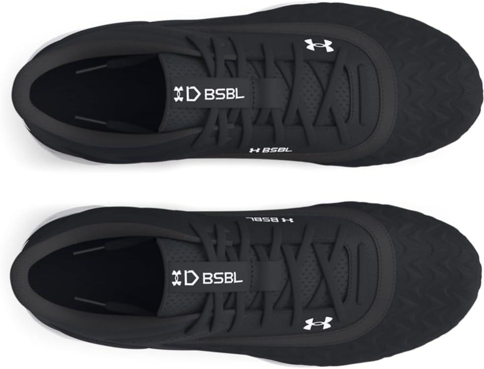 imageUnder Armour Boys Leadoff Low Rm Jr 30 Baseball Shoes001 BlackBlackWhite