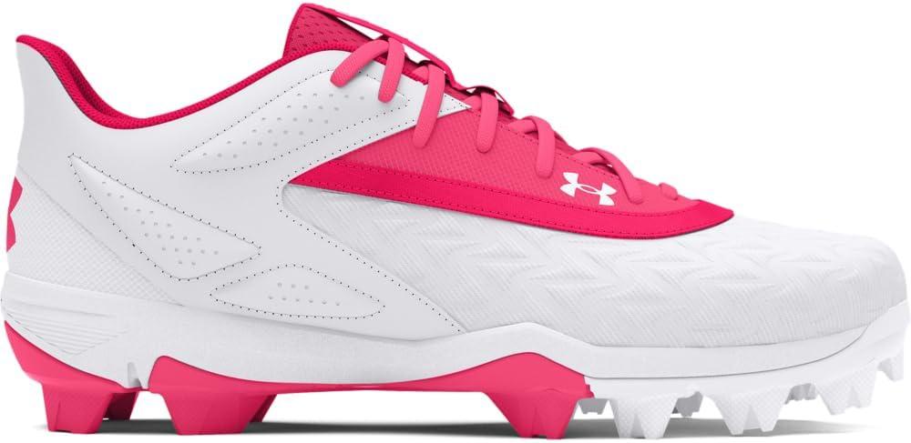 imageUnder Armour Boys Leadoff Low Rm Jr 30 Baseball Shoes601 CeriseWhiteCerise